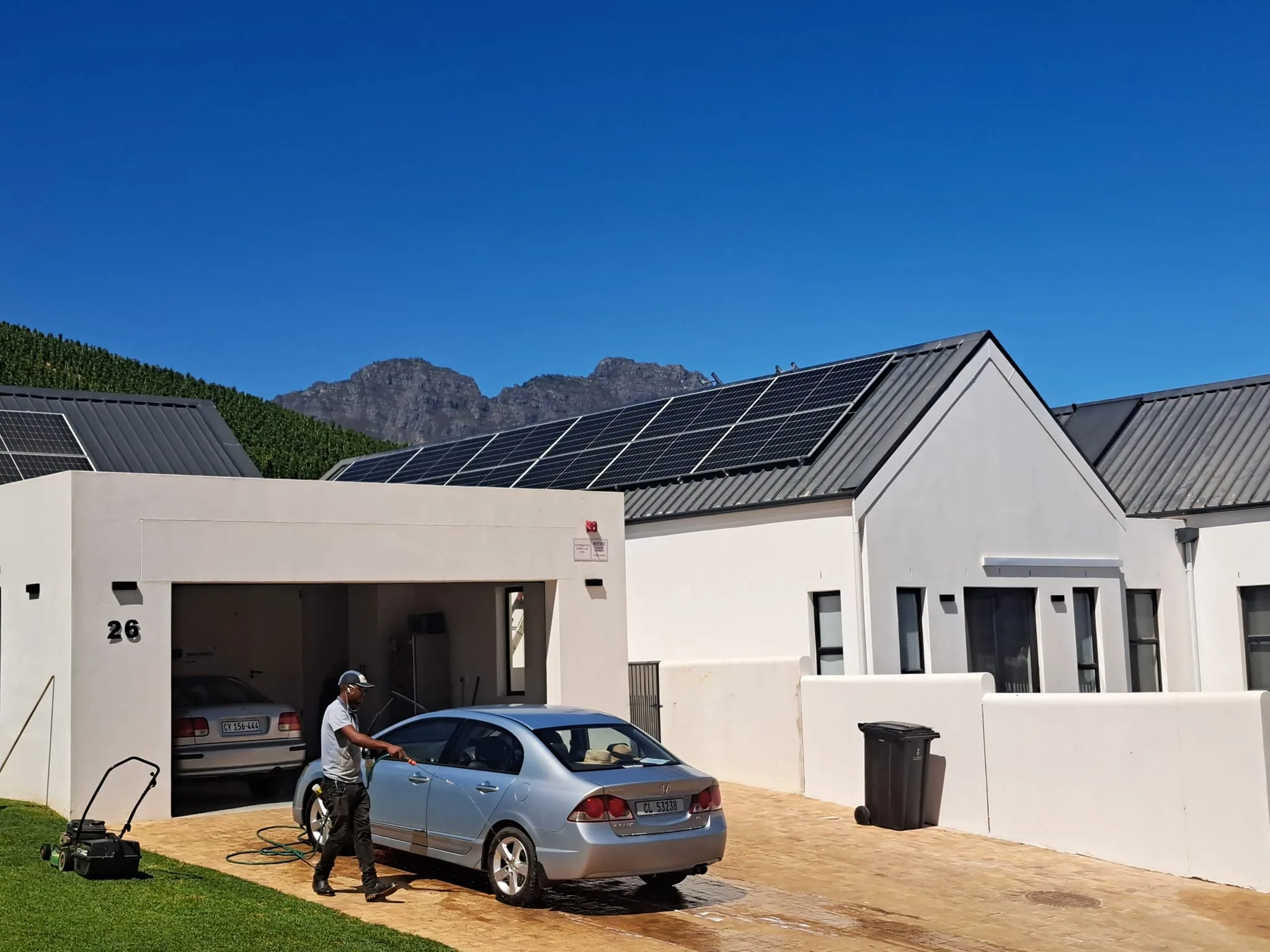 Residential solar panel installation in Cape Town